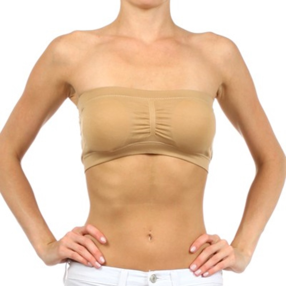 Seamless Molded Cup Bandeau Bra